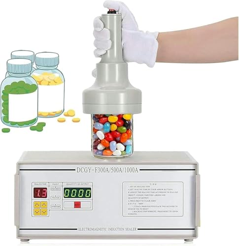 BTURYT Electromagnetic Induction Sealing Machine Bottle Cap Sealing Machine, 20-100mm Handheld Magnetic Bottle Cap Sealing Machine, Suitable for Plastic Bottle caps and Glass Bottle caps