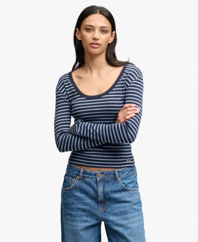 T shirt rayé manches longues femme Superdry Ath Ess - vue 3