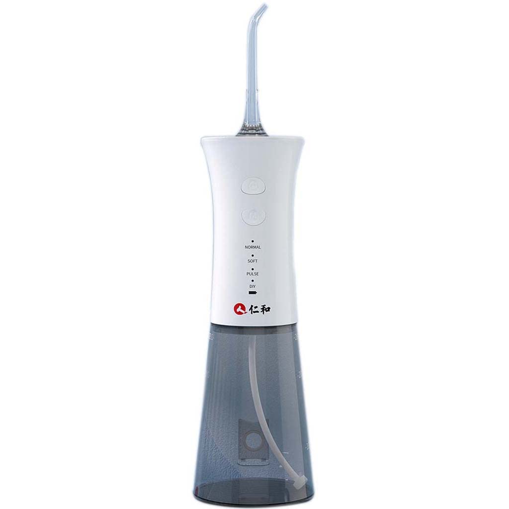 TJH Idropulsore Cordless, idropulsore Orale Ipx8 Resistente all'Acqua 280 ml 4 modalità idropulsore Cordless Ricaricabile USB 60 Giorni per i Viaggi a casa
