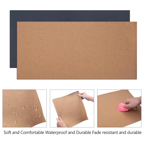 Laserable Leather Sheets, 12" x 24"Laserable Leatherette Patch(Cork/Black) by Frddiud - Used condition - Image 2