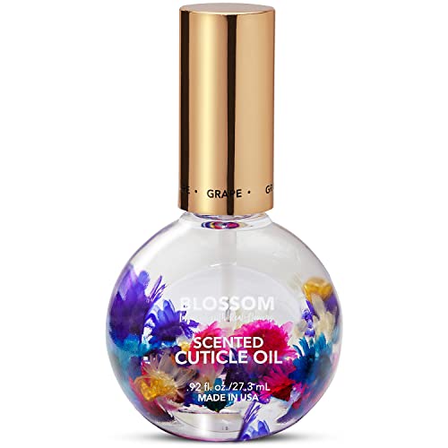 Blossom Hydrating, Moisturizing, Strengthening, Scented Cuticle Oil, Infused With Real Flowers, Made In Usa, 0.92 Fl. Oz, Grape #TOP28