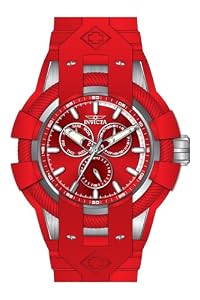 INVICTA Bolt Men's 50mm Quartz Green Dial Stainless Steel & Silicone Watch (Model: 47837)