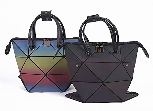 Bolso Tote Geométrico Luminoso Holográfico para Mujer miniatura 4