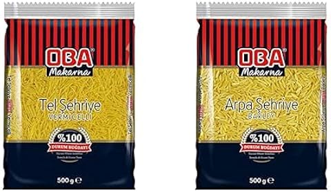 Oba İnce Tel Şehriye 500 Gr ve Oba Arpa Şehriye 500 gr