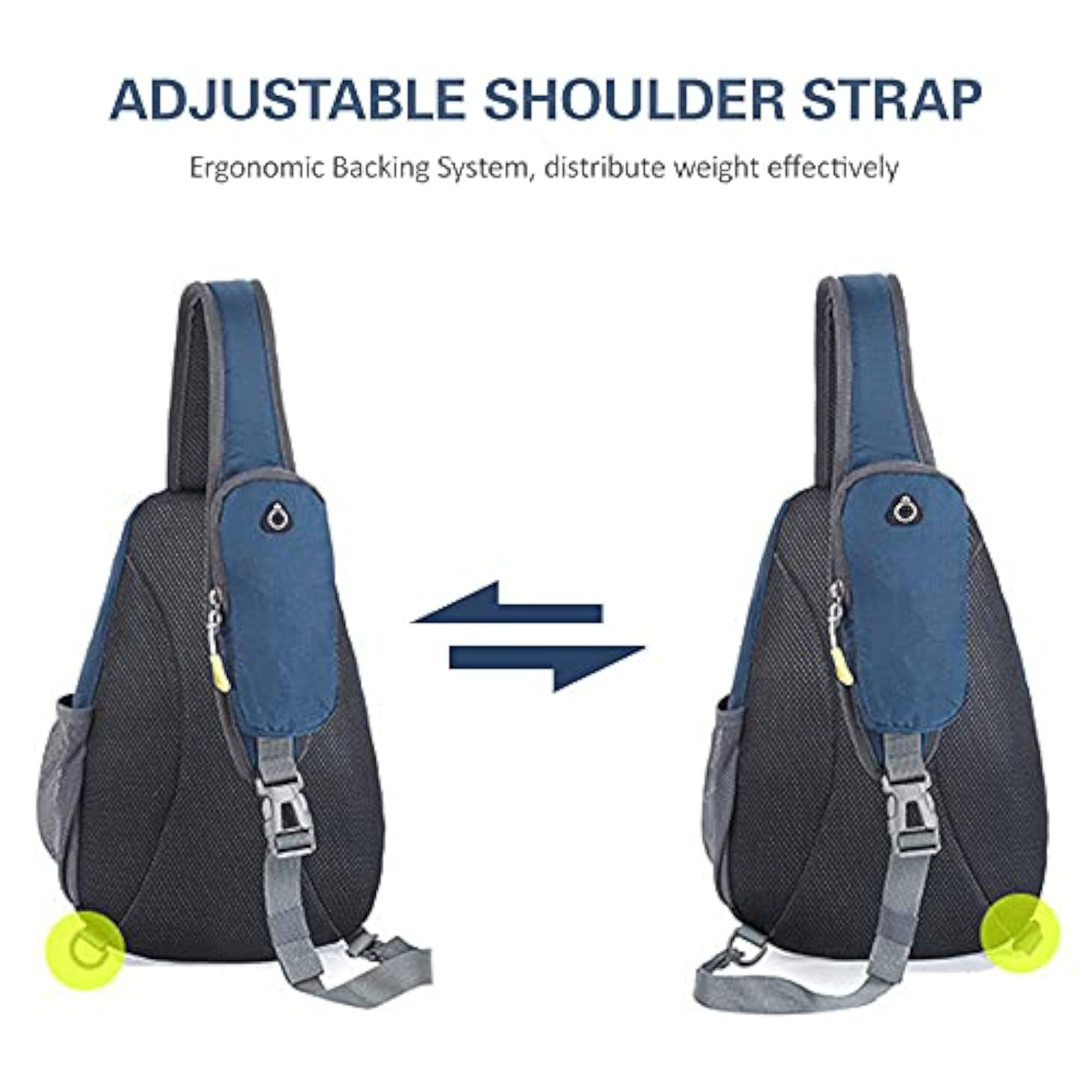10L Water Repellent Sling Bag for Men and Women