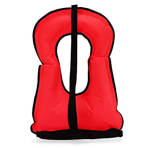 Andoer Colete inflável para mergulho com snorkel coletes salva-vidas adultos para mergulho com snork