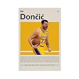IADNG Impression sur toile Luka Dončić, Los Angeles Lakers, joueur de basket-ball NBA 30 x 45 cm