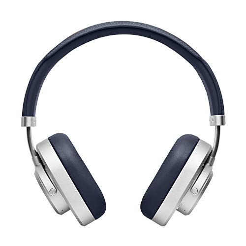 Cuffie over-ear wireless MW65 con tecnologia ANC, cuffie Bluetooth noise cancelling pieghevoli - Argento/Blu marino - Image 4