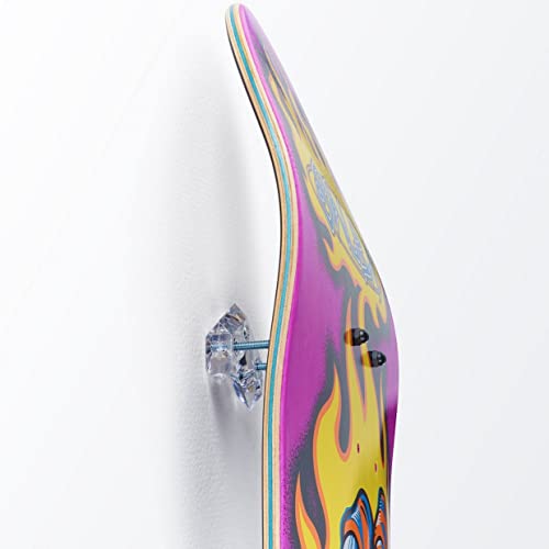 Image of Skateboard Wall Mount - Premium Clear Skateboards Hanger - Storage Rack | Durable Vertical Deck Display, Acrylic Floating Holder to store Decks & Longboards by Arkorus