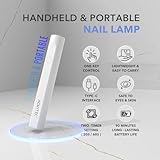 Aokitec Handheld UV Lamps for Gel Nails - LED Nail Lamp for Gel Nail Stickers Portable Nail Dryer for Gel Polish Nail Glue Semi-cured Gel Nail Strips Quick Dry for Toe Nails Home Salon Travel Mani Use - Image 6