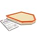 A-Premium Engine Air Filter Compatible with BMW F25 F26 Series X3 2011-2017, X4 2015-2018, 2.0L 3.0L, Flexible Panel, Replace# 13717601868