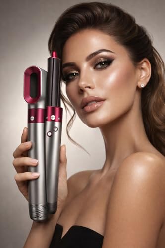 Image of Drumstone (NEW WITH 17 YEARS LIMITED WARRANTY) 5 IN 1 Hair Dryer Brush, Multifunctional Hot Air Styler Hair Tools Detachable Brush Head for Straightening Curling Drying Combing CHK 11