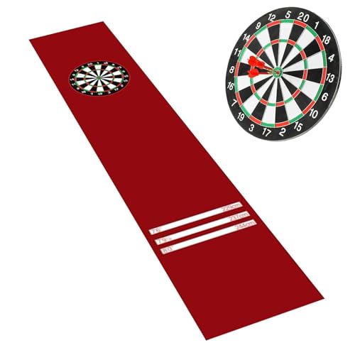 Tapis de fléchettes pour entraînement à la maison avec ligne de lancer antidérapante
