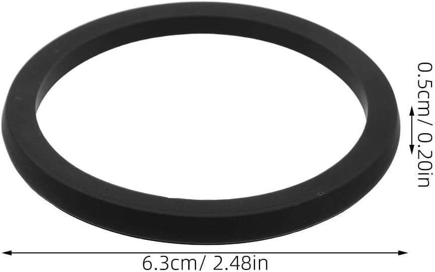 10pcs Silicone Sealing Ring for Cups and Tumblers, 2.5" White Silicone Lid Seal, Leakproof Replacement Gasket for Insulated Bottle Lids & Travel Tumblers image 2