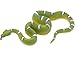 Gemini&Genius Green Snake Animal Action Figure Toys for Kids 8'' Length Realistic Fake Snakes Toy Figurines Great Hand Painted Scarey Prank Toy Gifts for Kids Boys