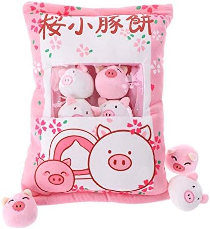 Cute Snack Pillow Stuffed Animal Toys Pudding Decorative Removable Kitty Cat Dolls Creative Toy Gifts for Teens Girls Kids