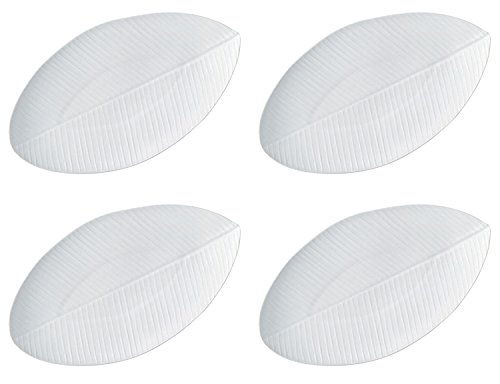 Platos de porcelana redondos 41 cm set 4 miniatura 1