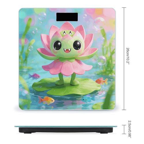 Báscula Digital Green Pink Lotus para Cuidado Personal miniatura 2