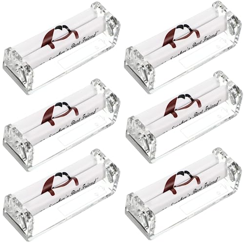 DXUANTING 6 Pcs Cigarette Roller 70mm Rolling Machine Hand Roller Tobacco Injector Manual Maker Roller Cigarette Roller Maker Accessories