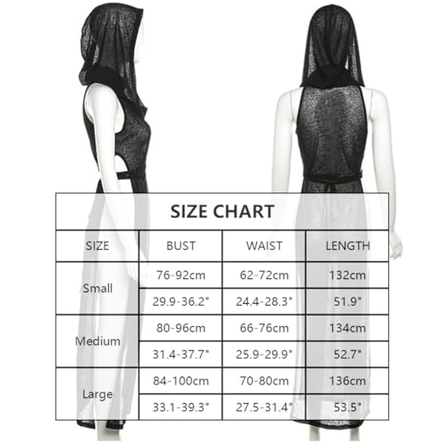 SINROYEE Vestido longo feminino com fenda alta, sexy, sem mangas, recortado, colado ao corpo, festa,