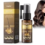 Sérum spray cabello hombres/mujeres, acelera el crecimiento, previene la caída, con biotina y aceite de romero, favorece cabello y barba, suave, no graso, 30 ml