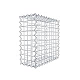 Gabiona Gabbioni in rete metallica, resistenti agli agenti atmosferici, made in Germany, adatti per il riempimento con pietre
