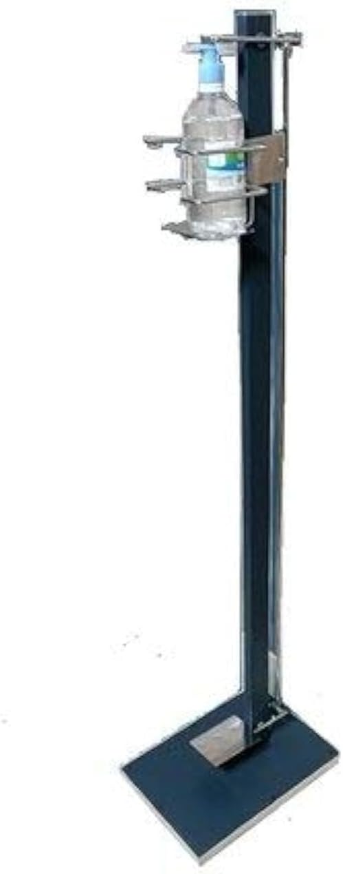 Touch Free Foot Pedal Activated Hand Sanitizer Dispenser Stand - 100% Mechanical