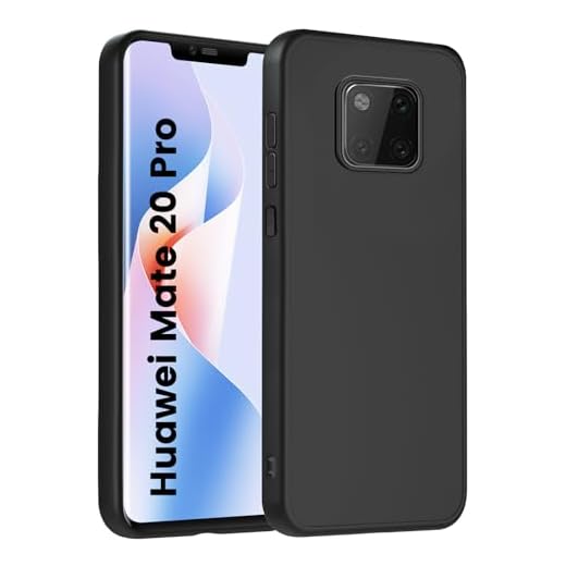 Handyhülle für Huawei Mate 20 Pro Hülle, Anti-Schock, Antikratzer, Anti-Rutsch Schutzhülle, Unterstützt kabelloses Laden, Anti-Fingerabdruck Case für Mate 20 Pro(Schwarz)