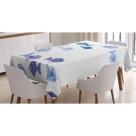 Nappe ABAKUHAUS Poissons Aquarelle Cover