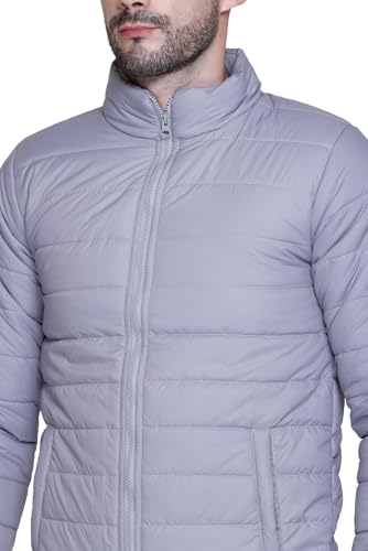 Image of Sanhok Mens Waterproof Imported Polyester Trendy Lightweight Stylish Regular Fit Standard Length Full Sleeve Zipper Jacket for Winter Casual Wear