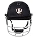 SG Blaze Tech Cricket Helmet | Black | Large | Polypropylene | Unisex | Lightweight | High-Density EVA Lining | Adjustable Strap | Ventilation Holes | 6 Vent Grill | Comfortable Fit