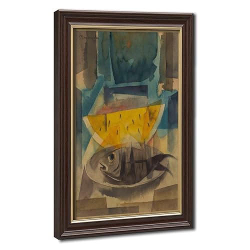 Toile poisson et pastèque Manansala décoration murale pour bureau élégant