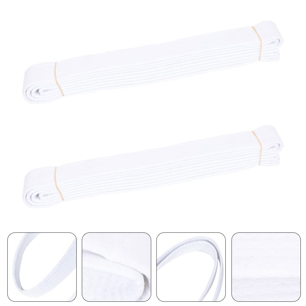 Toddmomy 2 Pz Cintura Taekwondo Cotone Cintura Karate Classifica Cinture Arti Marziali TKD Aikido Cintura Uniforme 280 Cm