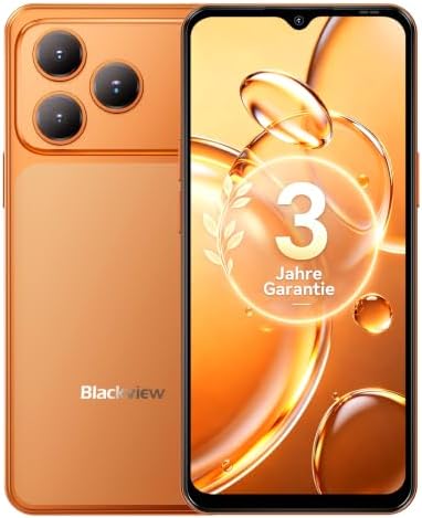 Blackview Smartphone Ohne Vertrag, Android 16 Smartphones 32MP+13MP KI Kamera, 16GB+64GB/2TB, 6.56" Handy Günstig, 5000mAh Simlockfreie Handys, 4G Dual SIM/Face ID/IP54/GPS/3 Jahre
