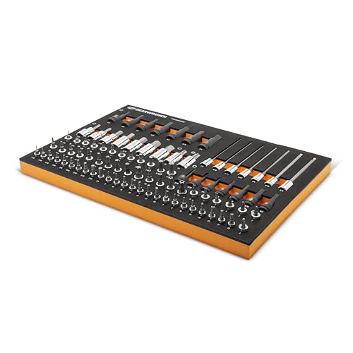 Image of GEARWRENCH 88 Piece 1 /4 inch, 3 /8 inch, 1 /2 inch Drive SAE Bit Socket Set in Foam Storage Tray - GWMSBSKCBSAE