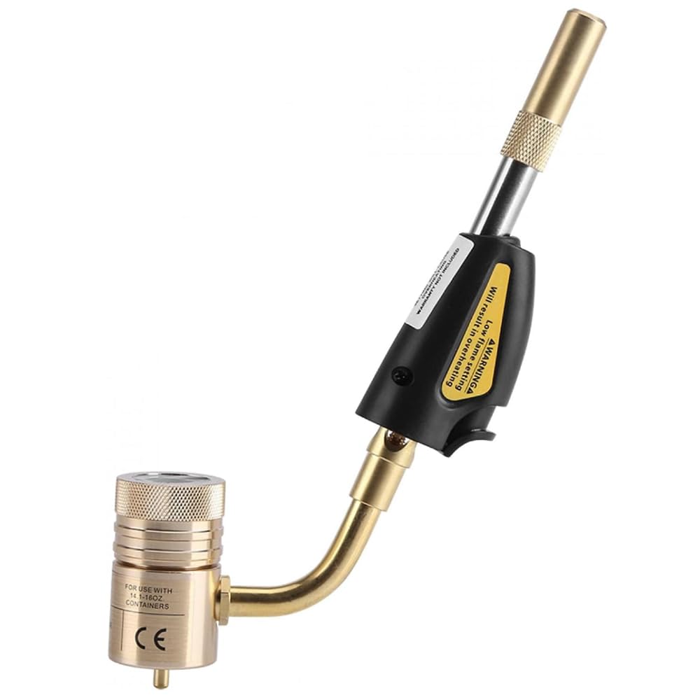 KIT SOPLETE + ENVASE GAS MAPPRO 400gr CABEZAL ANTORCHA SOLDADURA CON PIEZOELÉCTRICO HERRAMIENTA FONTANERIA AIRE ACONDICIONADO