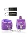 Jiuhexu Adjustable PU Leather Handcuffs Adjustable Soft Wrist Cuffs (Purple)