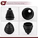 HEROFFIX 1 Set CV Joint Boot Kit for Nissan Pathfinder 2014-2020 Outer Constant Velocity Joint Boot W/Clamps No.C9241EA000 Black Rubber