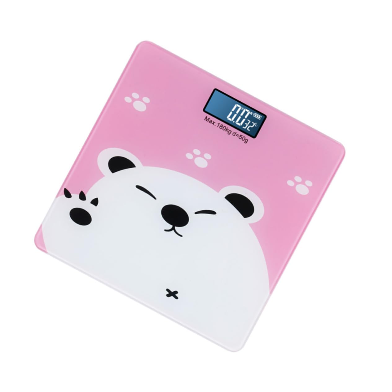 FRCOLOR Multi Functional Digital Weight Scale for Adults and Pets High Precision Scale with LCD Display Indoor Temperature Monitor Lightweight and Practical Design
