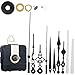 Produktbild Litthing 4 Paar Hände Quarz Uhrwerk DIY Wanduhr Bewegungs Mechanismus Uhrwerk für Wanduhr Mit 2 Sekundenzeiger Wanduhr Ersatzteile für Clock Ersatzteile Ersatz (Schwarz und Weiß)