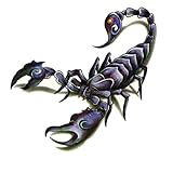 JUSTFOX - Temporäres Tattoo Sternzeichen Skorpion