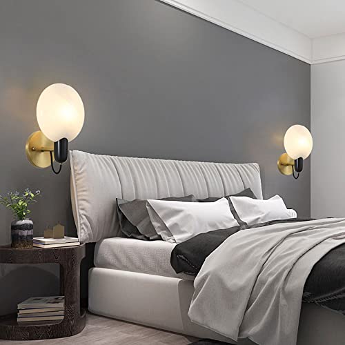 Applique Murale LED en Laiton et Effet Marbre H10.24in - 4