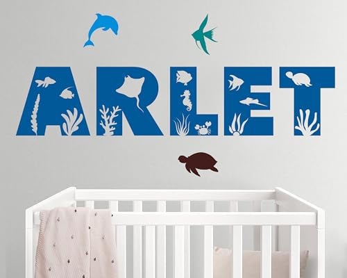 Vinilo Personalizado Animales Marinos para Pared miniatura 2