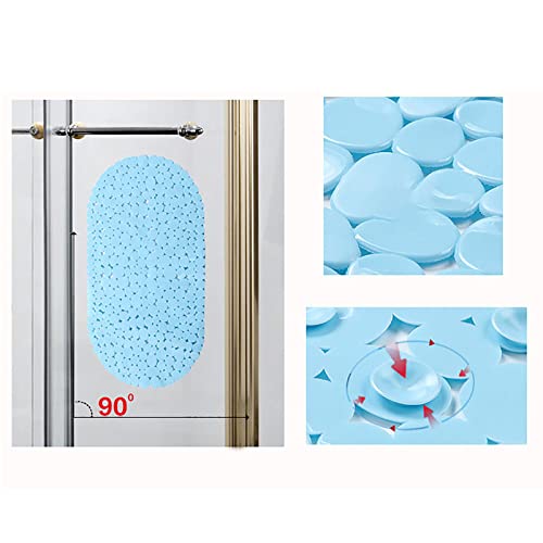 Tapis de douche carré 54x54 cm blanc antidérapant et lavable
