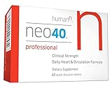 Neo40 Professional - Nitric Oxide Booster with Methylfolate - Natural Blood Pressure Supplement - May Help Support Healthy Blood Pressure, Circulation and Cardiovascular Health - 60 Tablets