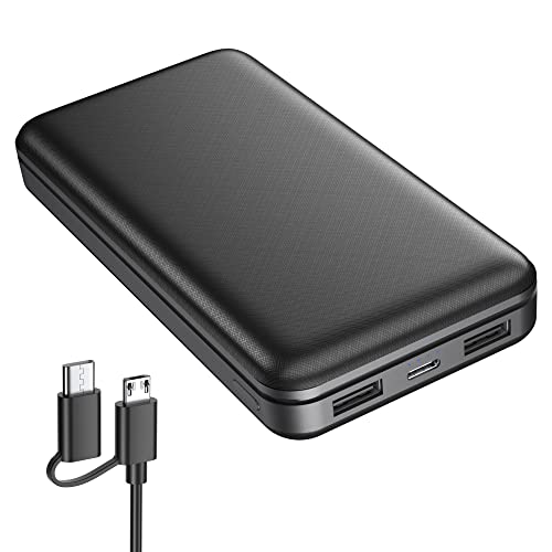 Power Bank 26800Mah Ultra-High Capacity Portable Charger 2 Outputs&2 Inputs Battery Pack With 2 In 1 Cable External Battery Power Bank For Iphone Ipad Samsung Pixel Camera Switch Fans Flashlighs #TOP6