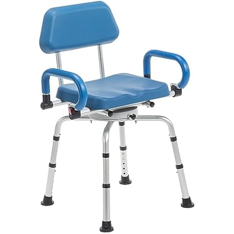 Journey SoftSecure 360 Degree Rotating Shower Chair - Shower Seat with Adjustable Legs - Padded Swiveling Bathtub Seat - Durable Foam Bath Chair - Safe Mobility & Daily Living Aids Cover