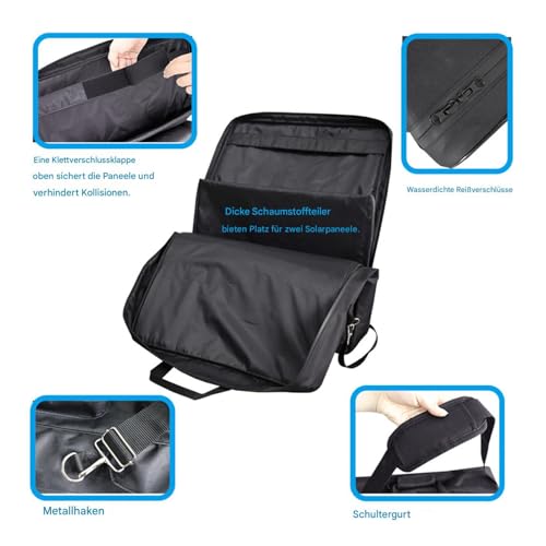Bolsa de viaje con diseño resistente y funda solar de alta densidad textil 7