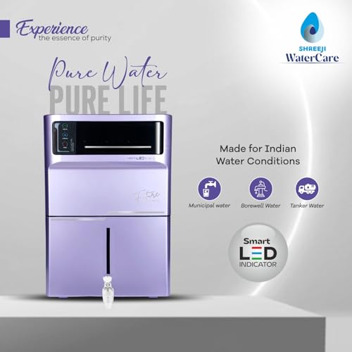 Image of Star RO Water Purifier | Advanced Purification with UV + UF + TDS Controller | 12L Storage | Made In INDIA | Saves 60% water| Smart LED Display | Wall-Mount & Countertop [PURPLE]