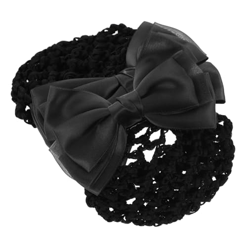 HAMPPLIES 2 piezas Redeillas para Moños con Lazo para Bailarinas Accesorios de Sujeción para Cabello de Mujer para Enfermeras y Azafatas